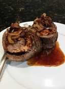 Brad's teryaki steak and salmon pinwheels