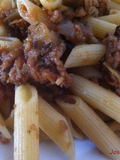 Una foto de Ragú vegetariano/ragú di vegetali