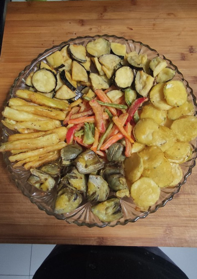 Una foto de Verduras en tempuras