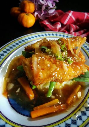Foto resep shiny chicken with masshed potato