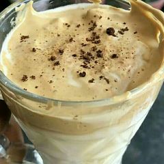 A picture of Dalgona coffee.
