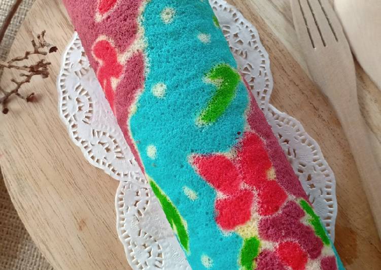 Cara mudah Membuat Batik Roll Cake Panggang Anti Gagal