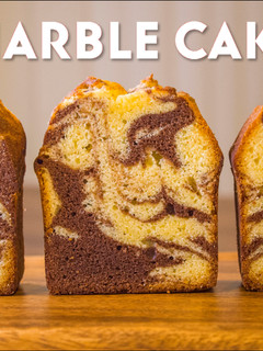 A picture of Cocoa Marble Pound Cake.