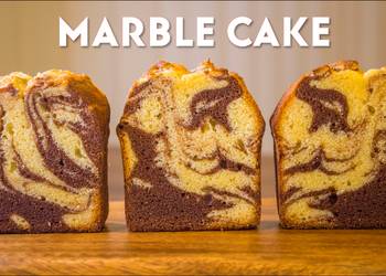 Popular Cuisine Cocoa Marble Pound Cake Delicious