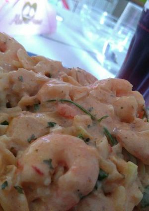 Una foto de Pasta de Gambas a la Ari
