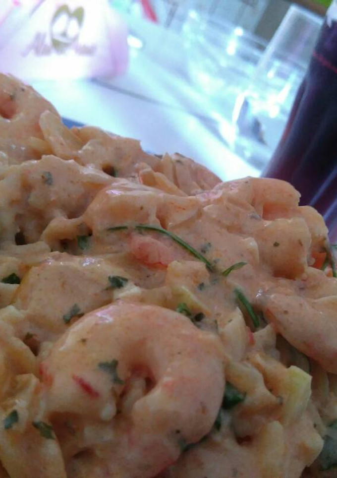 Una foto de Pasta de Gambas a la Ari