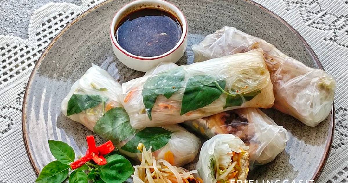Resep Tofu & vegetable rice rolls oleh Frielingga Sit Cookpad