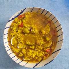 Foto principal de Arroz marinero con almejas y gambas