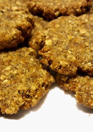 IR-barát batátás-fahéjas zabkeksz (tojás-, tej-, cukormentes és vegán) recept fotója