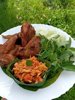 Foto resep Ayam goreng sambal mangga