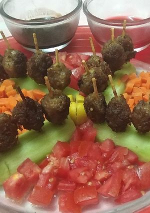 A picture of Kabab Lollipops.