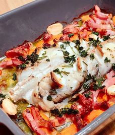 thịt xông khói nướng