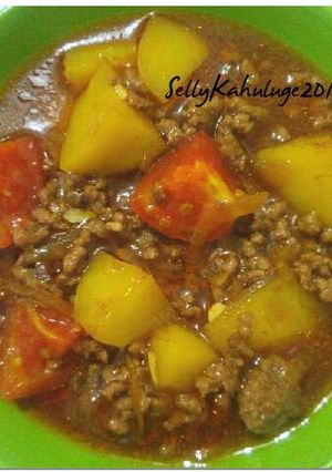 Foto resep Semur Daging Giling Kentang