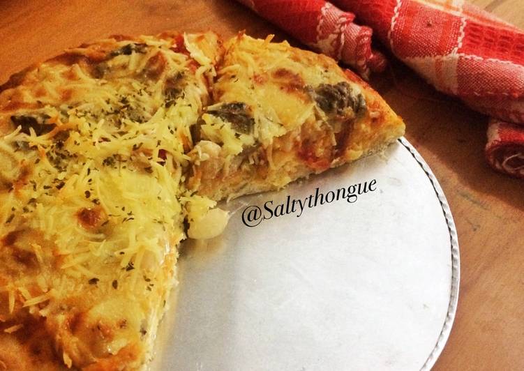 Resep Tuna Melt Cheesy Pizza Anti Gagal