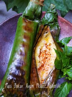 Foto resep Nasi Bakar Ayam Pedas
