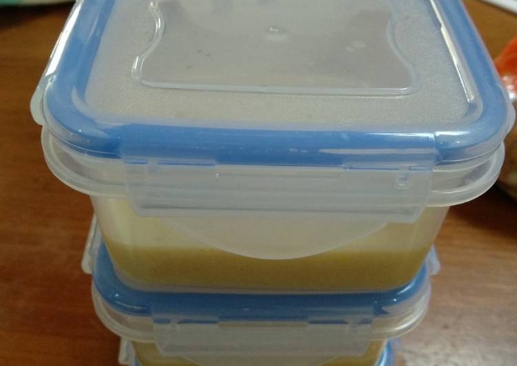 Rahasia Membuat MPASI 6 BULAN: BUBUR SARING NASI GURIH yang Lezat