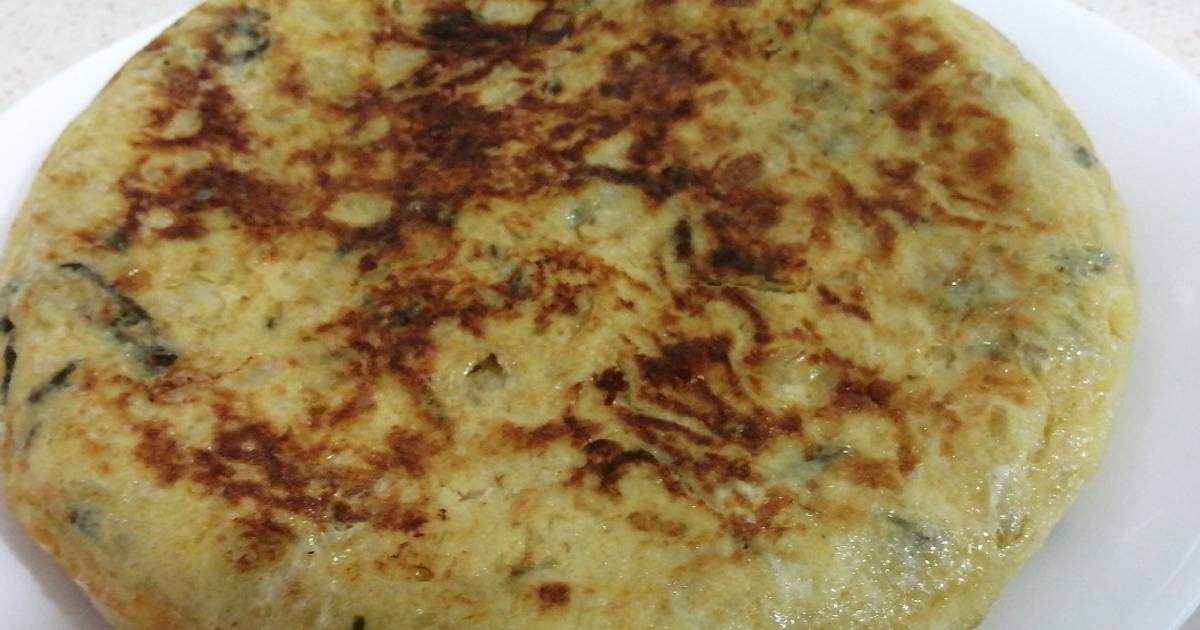 Tortilla de patatas a lo pobre en Mambo Receta de Cocina Con Patry Cookpad