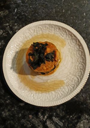 Foto principal de Puntillas de calamar con gambas y salsa de ñoras