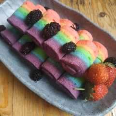 รูปของ Rainbow Cake kukus