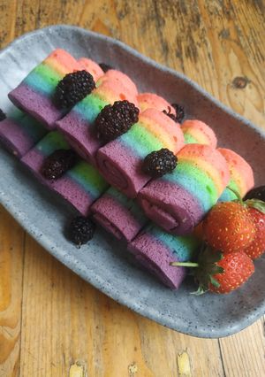 Foto resep Rainbow Cake kukus
