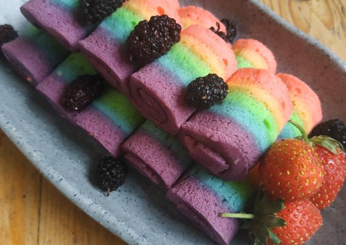 Rainbow Cake kukus