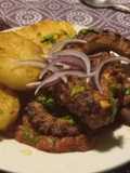 Pulpo “a la parrilla” pero en sartén…