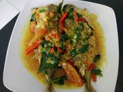 Gambar ikan kembung bumbu kuning kemangi
