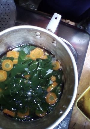 Foto resep Beningan bayem + wortel