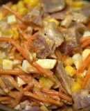 Салат з копченою куркою і морквою по-корейськи