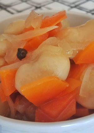 Una foto de Porotos pallares al escabeche