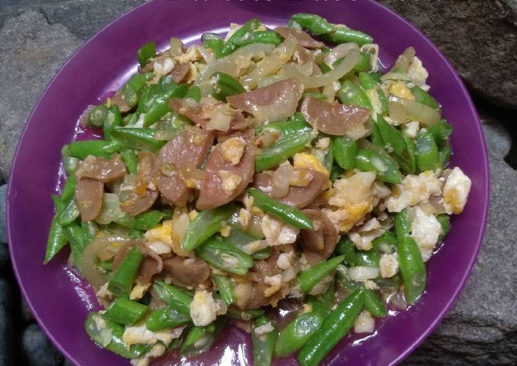 Tumis Buncis Baso Telur
