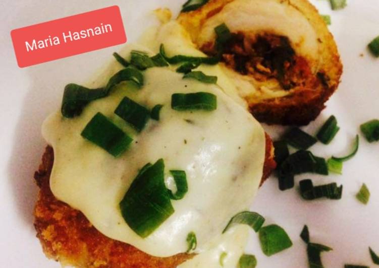 Recipe of Super Quick Homemade Spinach stuffed chicken #ramadankitayari #FastFood