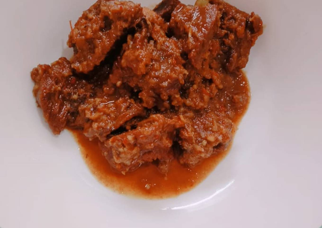 Semur daging pedas tanpa santan