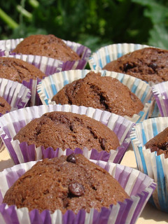Csokis, cukkinis muffin recept fotója