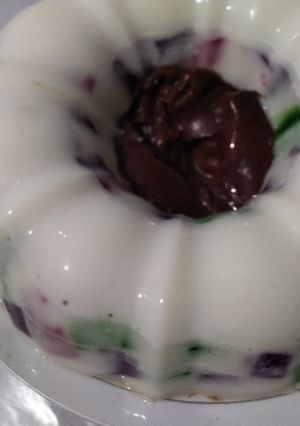 Foto resep Puding coklat & susu mozaik
