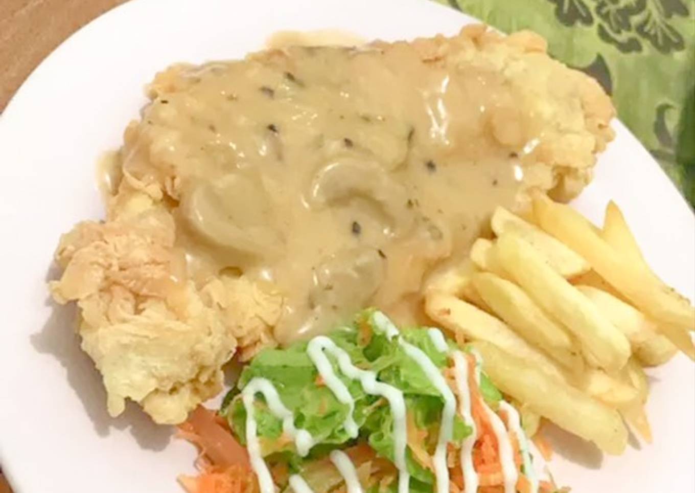 Mushroom sauce (saus steak)