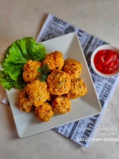 Foto resep Bakso Ayam Goreng