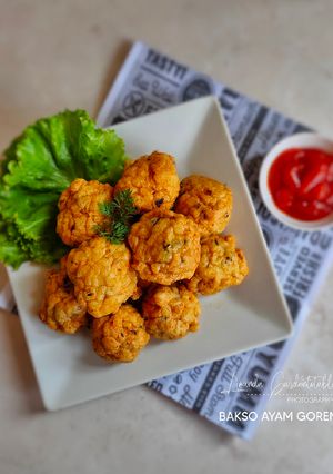Foto resep Bakso Ayam Goreng