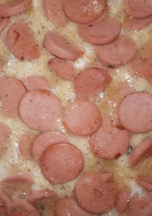 عکسی از دستور سوسیس تخم مرغ😋