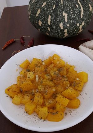 صورة لوصفة يقطين باالذبدة والاوريغانو 🍊