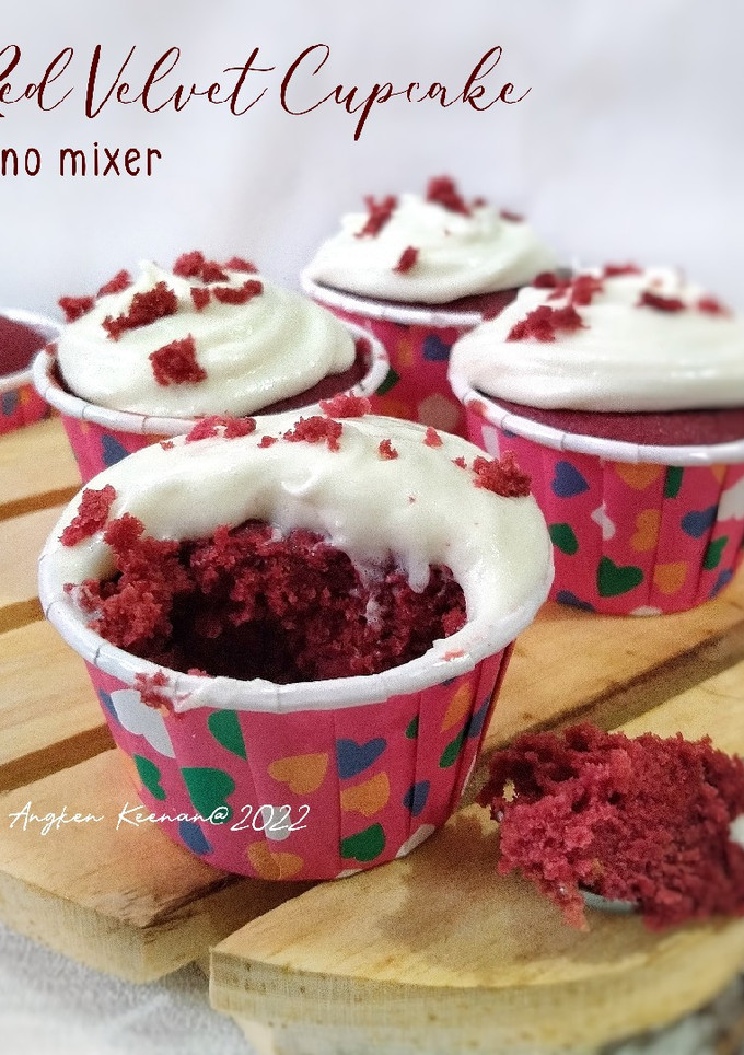 Foto resep Red Velvet Cupcake (No Mixer)