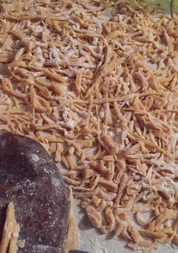 Una foto de Tallarines caseros !