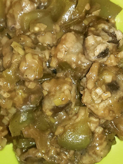 A picture of Mushroom chilli.