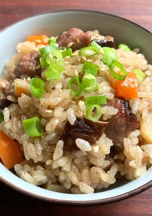 A picture of Pork ‘Okowa’ Glutinous Rice.