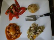 Una foto de picadillo con jitomate