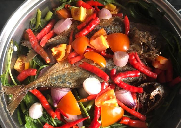 Resep: Pepes Ikan Asin Peda no ribet + Sambel Murah - Resep Masakan