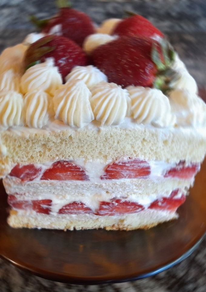 Una foto de Torta de frutilla fácil