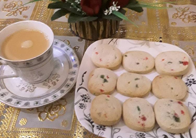 Recipe of Any-night-of-the-week Tuti Fruity Biscuit