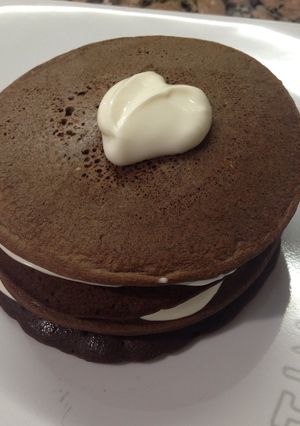Una foto de Pancakes de algarroba