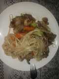 Filete de res y vegetales estilo chino